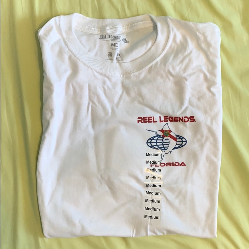 Never worn Reel Legends Florida Men’s T-shirt
